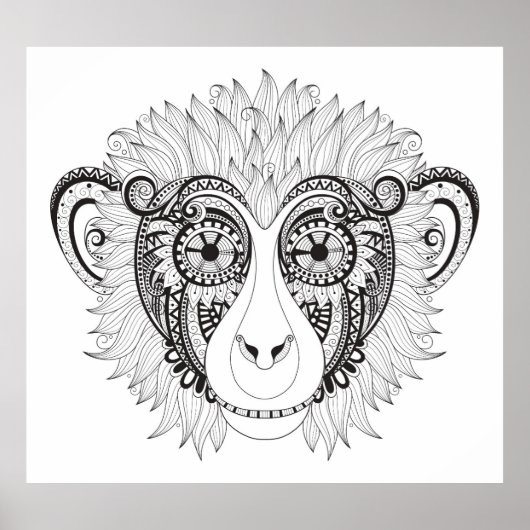 Geïnspireerde aap 2 poster (Voorkant)