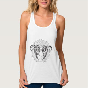 Geïnspireerde aap tanktop