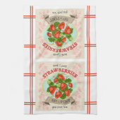 geïnspireerde aardbei theedoek (Verticaal)