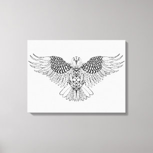 Geïnspireerde adelaar 2 canvas afdruk