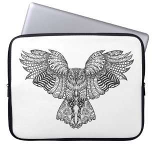 Geïnspireerde adelaarzen laptop sleeve