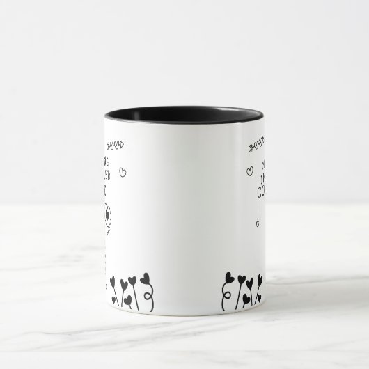 Geïnspireerde bijeenkomst met een koffie Funny Gir Mok (Midden)