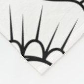 Geïnspireerde bloemen fleece deken (Hoek)