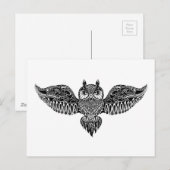 Geïnspireerde boomwortel briefkaart (Voorkant / Achterkant)