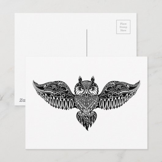 Geïnspireerde boomwortel briefkaart (Voorkant / Achterkant)