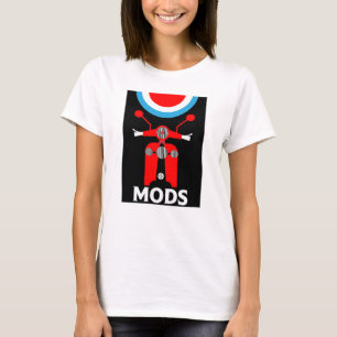  geïnspireerde Britse mods en rockers T-shirt