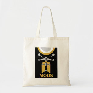 geïnspireerde Britse mods en rockers Tote Bag