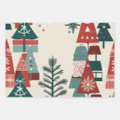 -geïnspireerde cadeauverpakking, nostalgische kers inpakpapier vel (Voorkant 3)