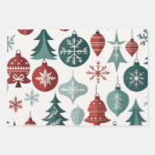 -geïnspireerde cadeauverpakking, nostalgische kers inpakpapier vel (Voorkant 2)