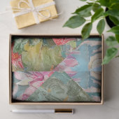 geïnspireerde Chrysanthemum collage decoupage Tissuepapier (Geschenk)