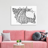 Geïnspireerde Doodle 6 Canvas Afdruk (Insitu (Woonkamer))