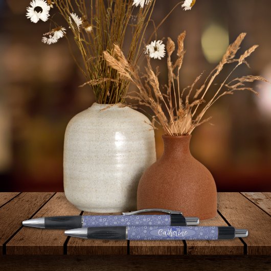 geïnspireerde elegante bloemige gepersonaliseerde pen