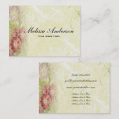 geïnspireerde Floral Visitekaartje (Voorkant / Achterkant)