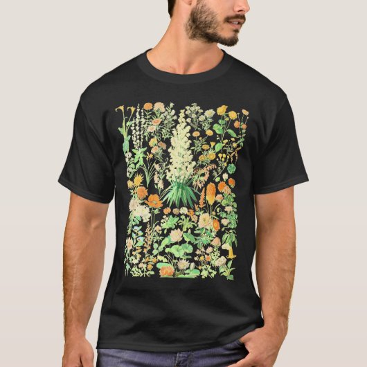 Geïnspireerde fluitbotanische grafiek t-shirt (Voorkant)