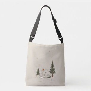 geïnspireerde Forest Cabin Cross-Body Bag. Crossbody Tas