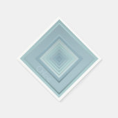  geïnspireerde geometrische vierkanten servet (Hoek)