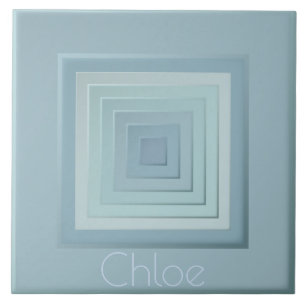  geïnspireerde geometrische vierkanten tegeltje