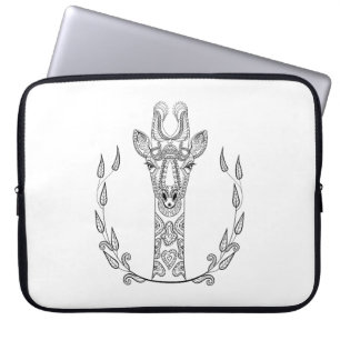 Geïnspireerde Giraffe Laptop Sleeve