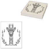 Geïnspireerde Giraffe Rubberstempel (Gestempeld)
