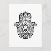 Geïnspireerde hamsa hand briefkaart (Voorkant)