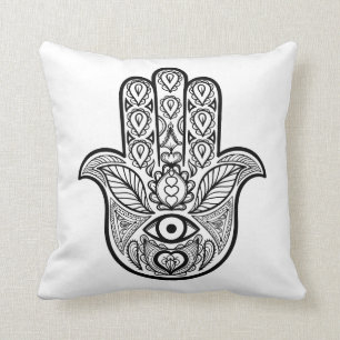 Geïnspireerde hamsa hand kussen