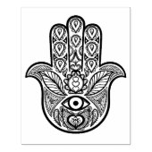 Geïnspireerde hamsa hand rubberstempel (Afrduk)