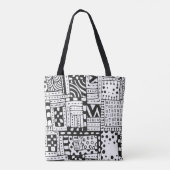 Geïnspireerde Indiase Abstracte figuren 2 Draagtas (Achterkant)