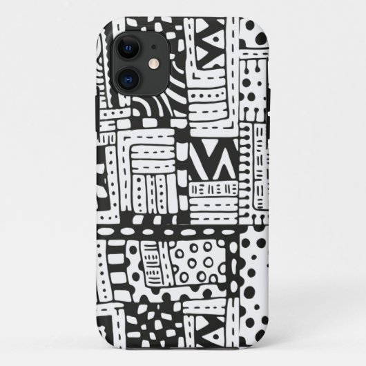 Geïnspireerde Indiase abstracte figuren Case-Mate iPhone Case (Achterkant)