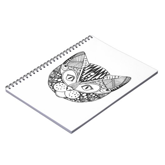 Geïnspireerde kat notitieboek (Linkerzijde)