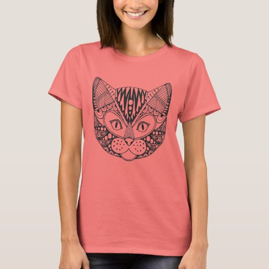 Geïnspireerde kat t-shirt (Voorkant)