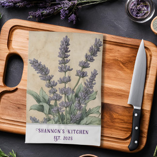 -geïnspireerde Lavendel Kruidenapotheker Theedoek