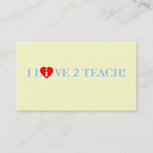 Geïnspireerde leerleraar-leermeester-leerling visitekaartje