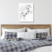 Geïnspireerde Magic Unicorn 6 Canvas Afdruk (Insitu (Slaapkamer))
