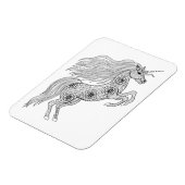 Geïnspireerde magische unicorn magneet (Linkerzijde)