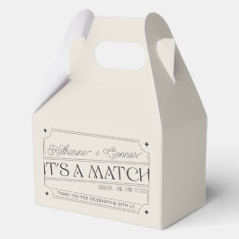 -geïnspireerde Matchbox Wedding Favoriete Box Bedankdoosjes