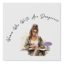 Geïnspireerde momenten: Vrouw Schrijven Canvas Art