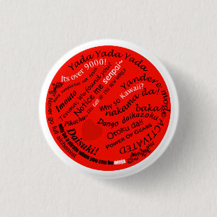 Geïnspireerde Otaku Japanse vlag Ronde Button 3,2 Cm