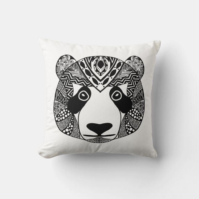 Geïnspireerde Panda Kussen (Voorkant)