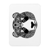 Geïnspireerde Panda Magneet (Verticaal)