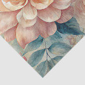 geïnspireerde pastel perzik Waterverf decoupage Tissuepapier (Detail)