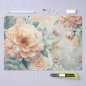 geïnspireerde pastel perzik Waterverf decoupage Tissuepapier (Craft)