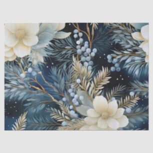  geïnspireerde pastel winterblauwe bloem tissuepapier