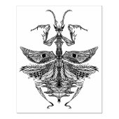 Geïnspireerde Praying Mantis Rubberstempel (Afrduk)
