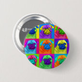 geïnspireerde Pug-Button Ronde Button 5,7 Cm (Voorkant /achterkant)
