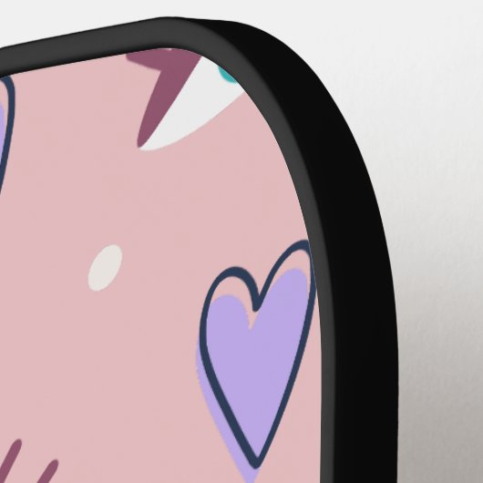  geïnspireerde retro oogjes naadloos patroon pickleball paddle (Links Detail)