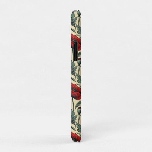 -geïnspireerde rode papaver Case-Mate iPhone case (Achterkant/rechts)