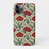 -geïnspireerde rode papaver Case-Mate iPhone case (Achterkant)