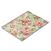 geïnspireerde roze bloem notitieboek (Linkerzijde)