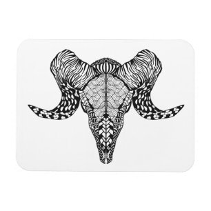 Geïnspireerde schedel magneet