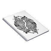 Geïnspireerde schets van veren notitieboek (Rechterzijde)